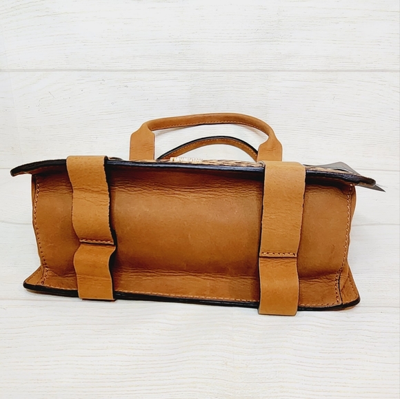 Nardelli Leather Suede Cheetah Print Small New Crossbody Italy - Picture 6 of 16